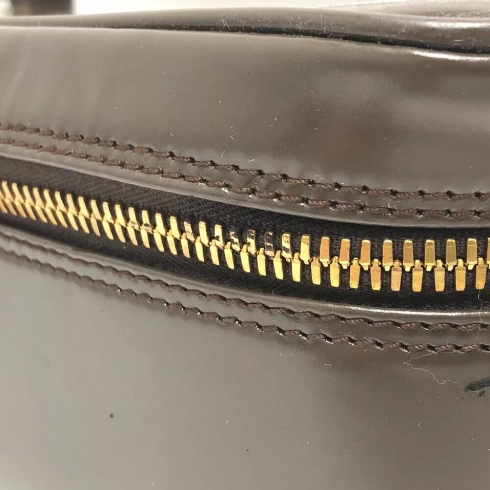 GUCCI 032.1956 Old Gucci Bamboo Hand Bag Pouch Vanity bag Brown/GoldHardware - Picture 10 of 16